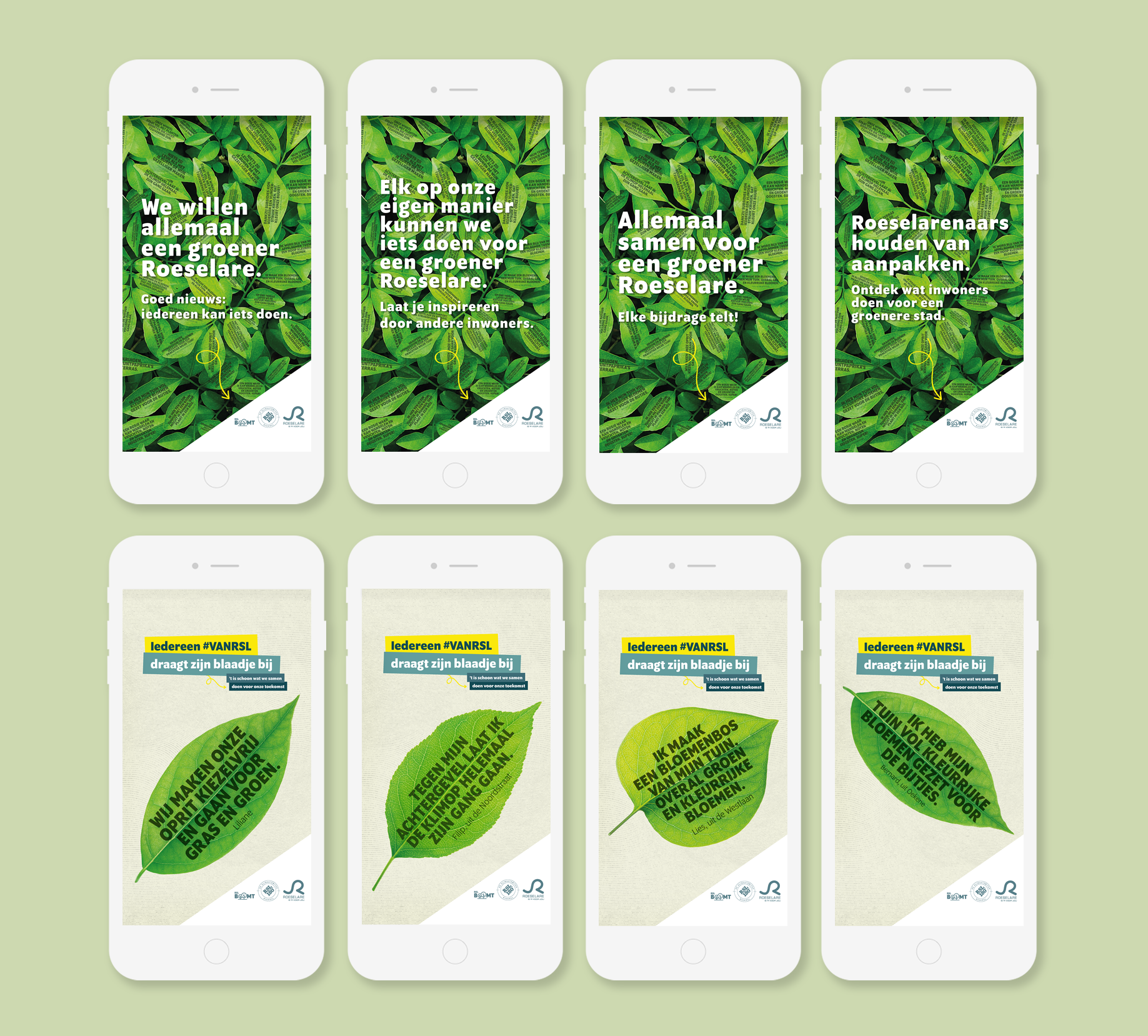 June20: STAD ROESELARE Together for a greener city, mobile banners